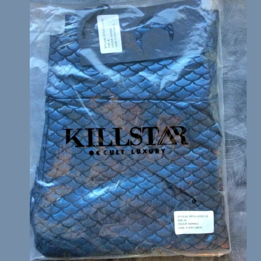 NWT KILLSTAR Skyla Mermaid Leggings Goth Punk - Picture 3 of 6